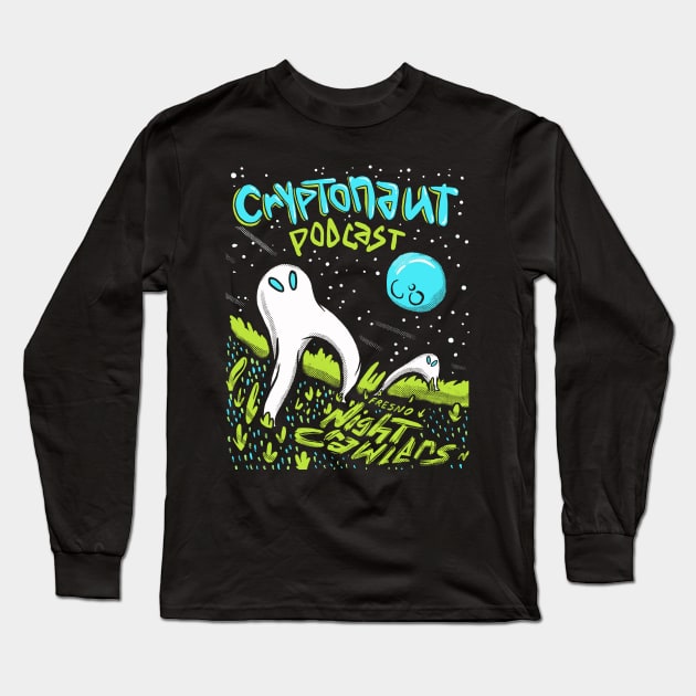 Fresno Nightcrawlers - Designed by Todd Purse Long Sleeve T-Shirt by The Cryptonaut Podcast 